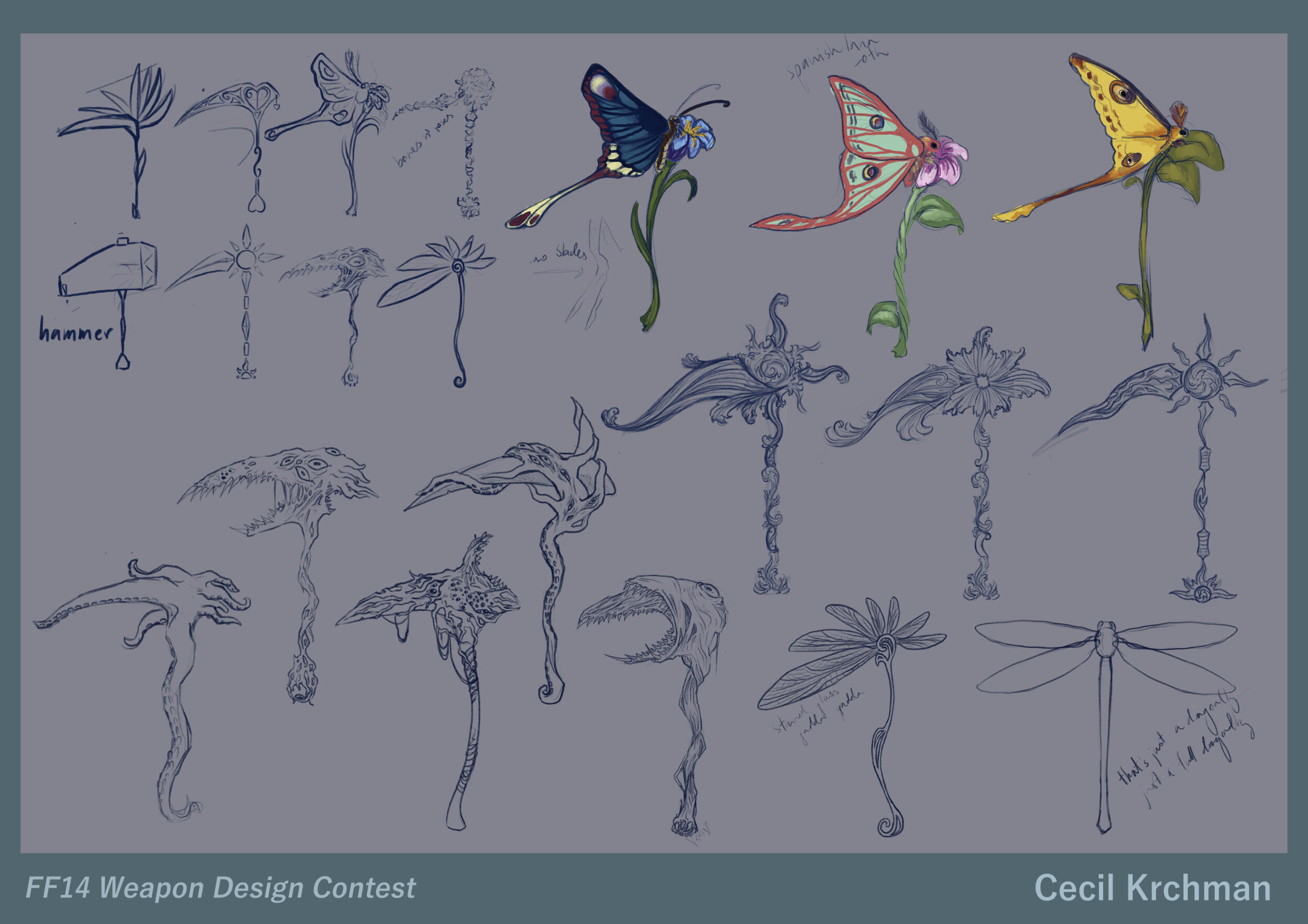 scythe design sketches