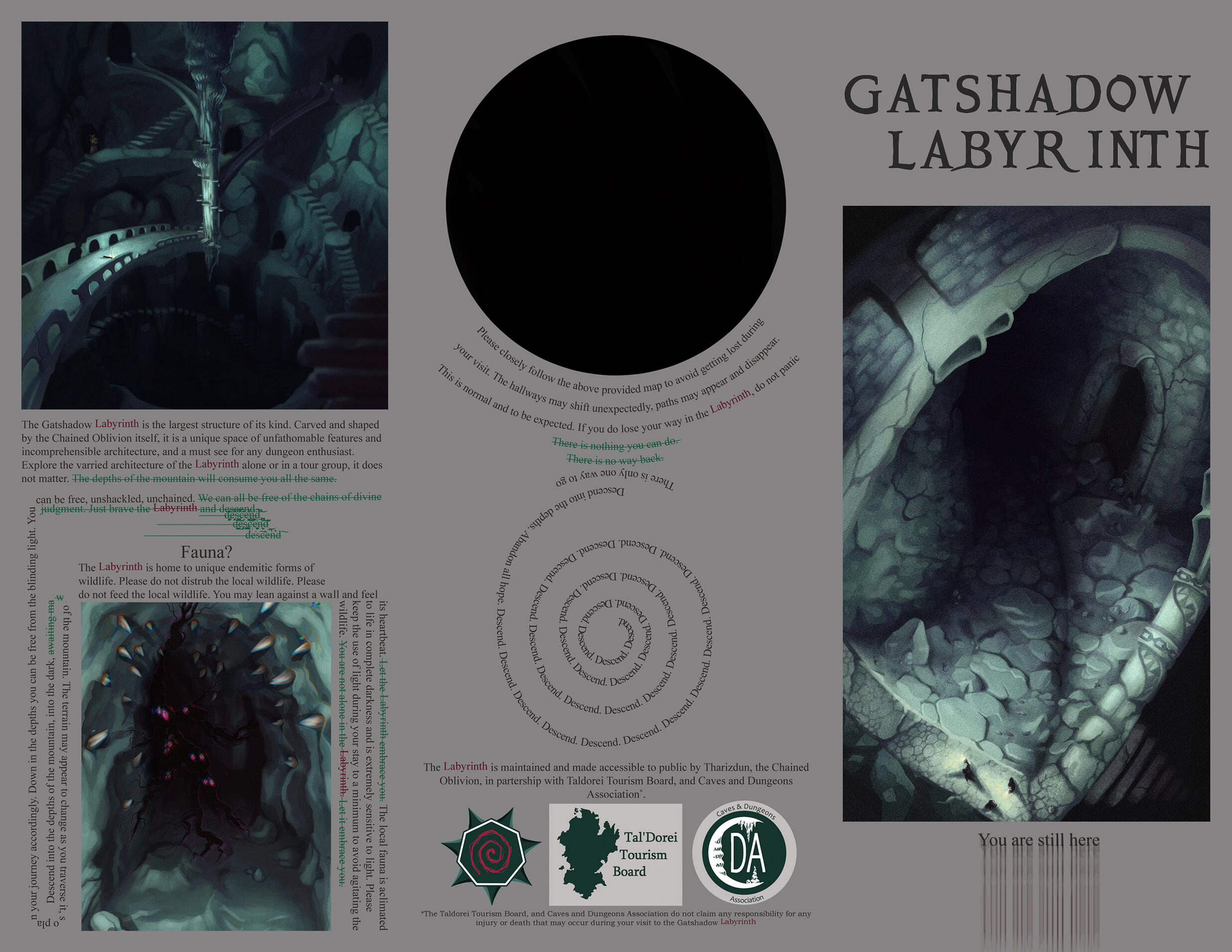 Gatshadow Labyrinth brochure (outside)
